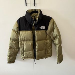 The North Face Nuptse Jacket XS Olive Green